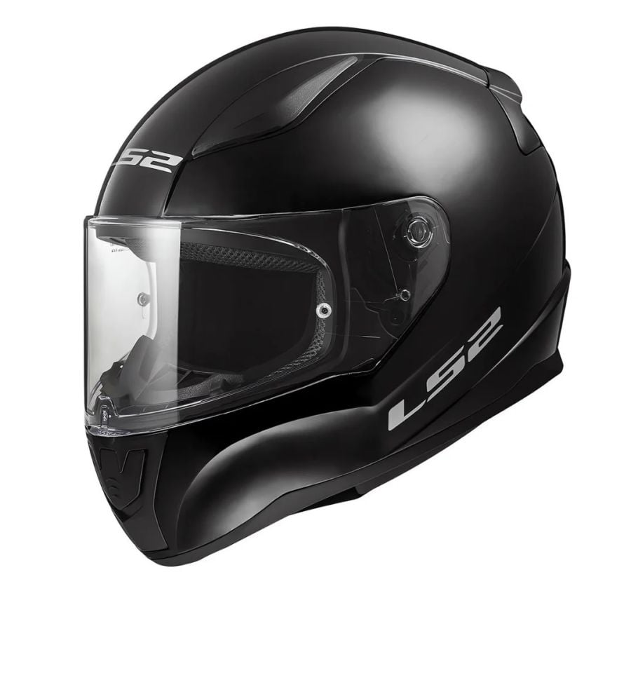 LS2 Rapid II Parlak Siyah Kask