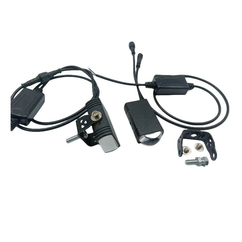 Space Offroad Sis Lambası 4.8x6.3x4.2cm sarı beyaz 15w+15w 12-60v motosiklet set / LASS396