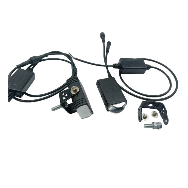Space Offroad Sis Lambası 4.8x6.3x4.2cm sarı beyaz 15w+15w 12-60v motosiklet set / LASS396