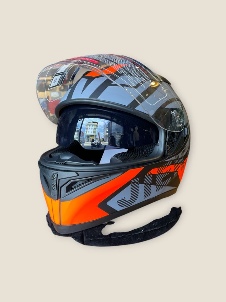 Full Face Turuncu Jk 316 Güneş Gözlüklü MEDİUM