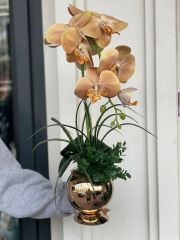 Tek Dal Orkideli Mini Vazo