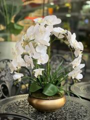 3 Dal Orkideli Antik Vazo