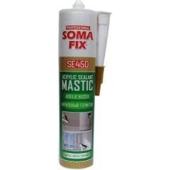 Somafix Beyaz Akrilik Silikonize Mastik 450 Gr 1 Koli (24 Adet)