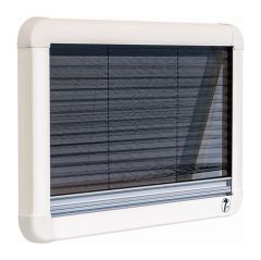 Berhimi 30x70 Caravan Window with Shock Absorber (With Mosquito Screen and Sunshade)