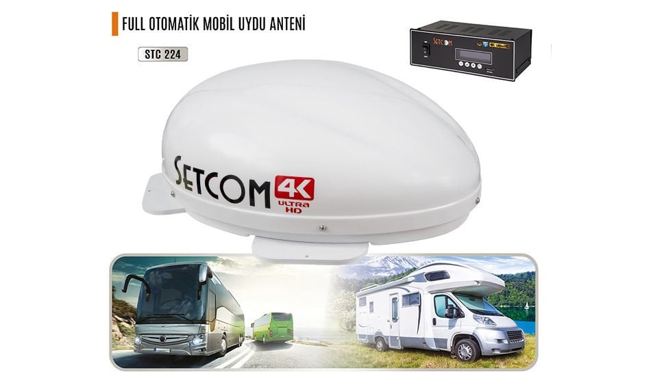 Setcom STC 224 4K Mobil Uydu Anteni