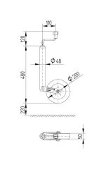 KNOTT - TK48 Destek Tekerleği