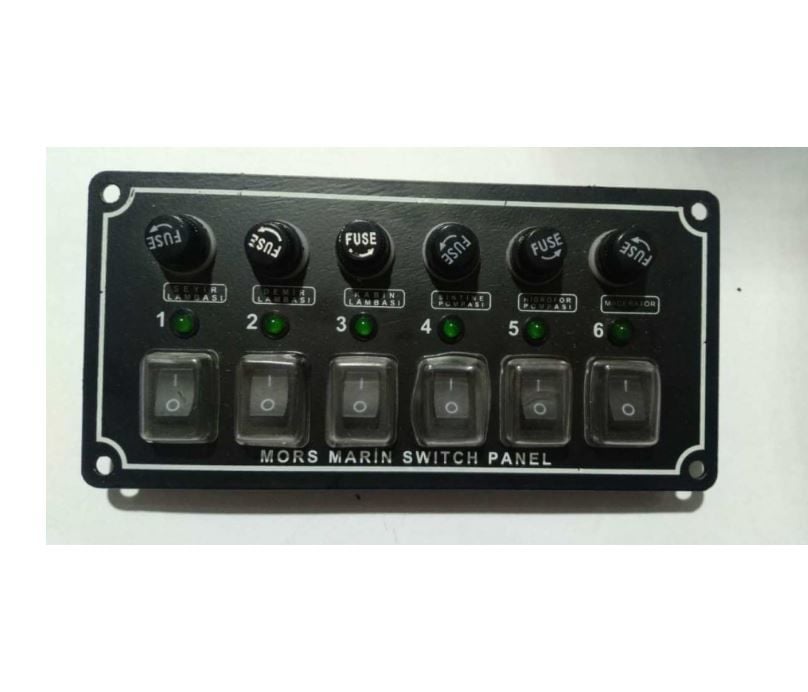 Mors 6’lı Switch Panel - Yatay