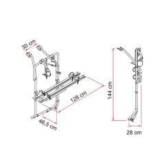 Fiamma VW Bisiklet Taşıyıcısı Kit Adaptörü T6 / T5