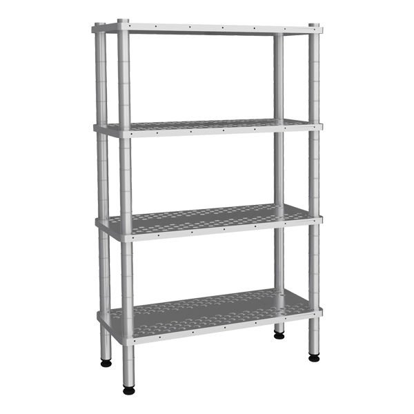 Empero Perforated Tray Stacking Rack, 4-Tier EMP.D.3.53122-18-4-D, 530X1220X1800, 304 Quality