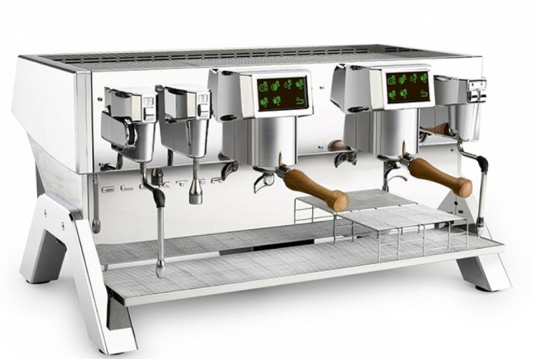 Elektra indie Çift Kaşıklı Otomatik Espresso Kahve Makinası, INOX