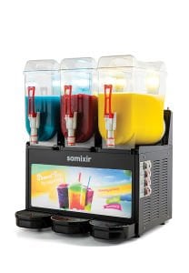 Samixir SLUSH36.BA Slush Triple Allure Buzlu İçecek Dispanseri - 12+12+12 Lt - Siyah