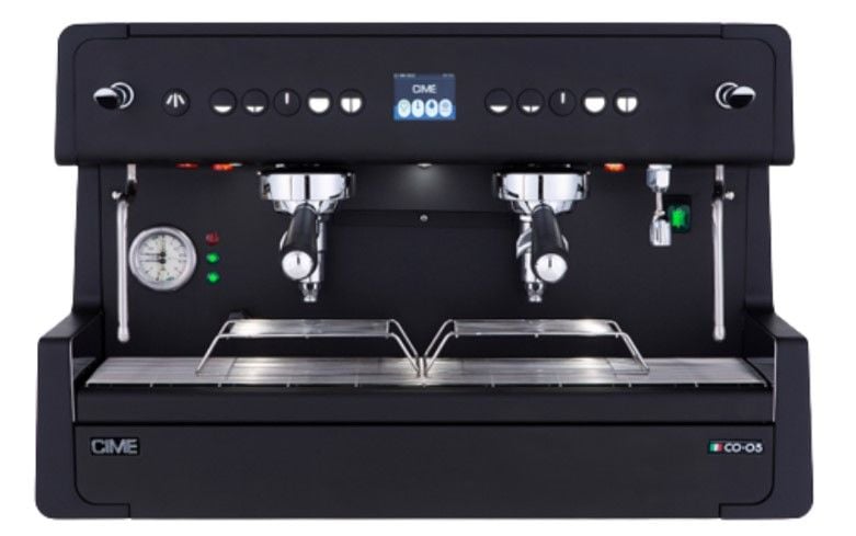 Cime CO-05 Otomatik Espresso Kahve Makinesi, 2 Gruplu, Siyah
