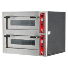 Empero Elektrikli Pizza Fırını İki Katlı Ø 300 Mm*5 Pizza EMP.6+6