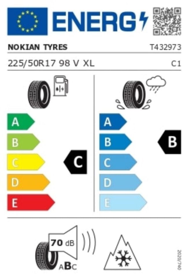 Nokian Tyres Snowproof 1 Tyres 225/50 R17 98V XL Snowproo Kış 2023 Ürt.