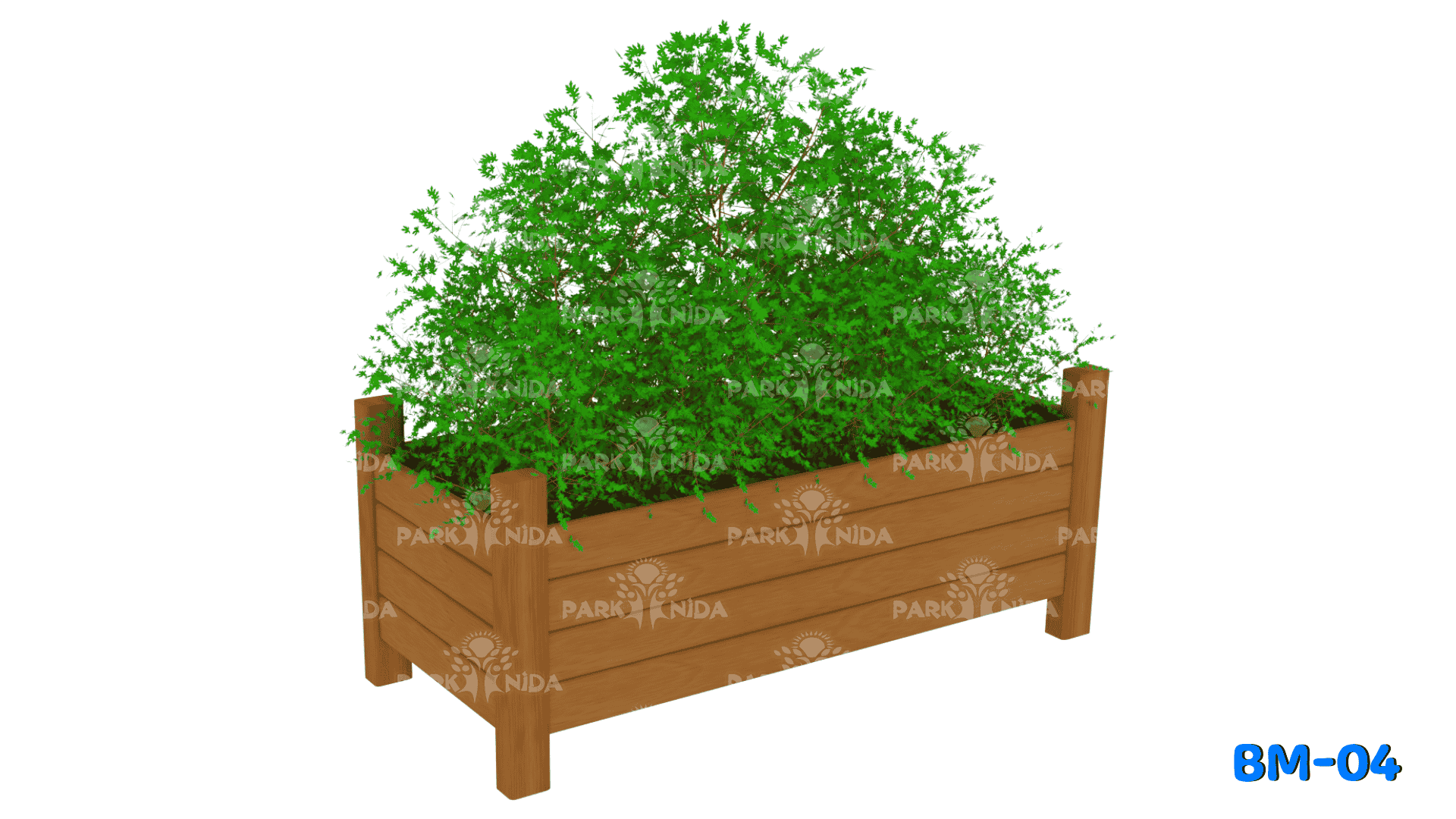 BM-04 Ahşap Saksı 50x100 cm