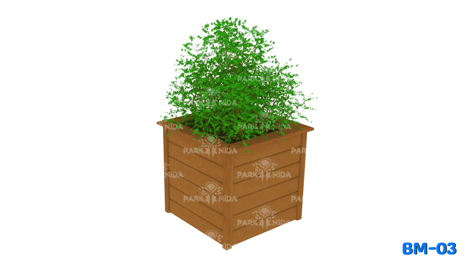 BM-03 Ahşap Saksı 50x50 cm