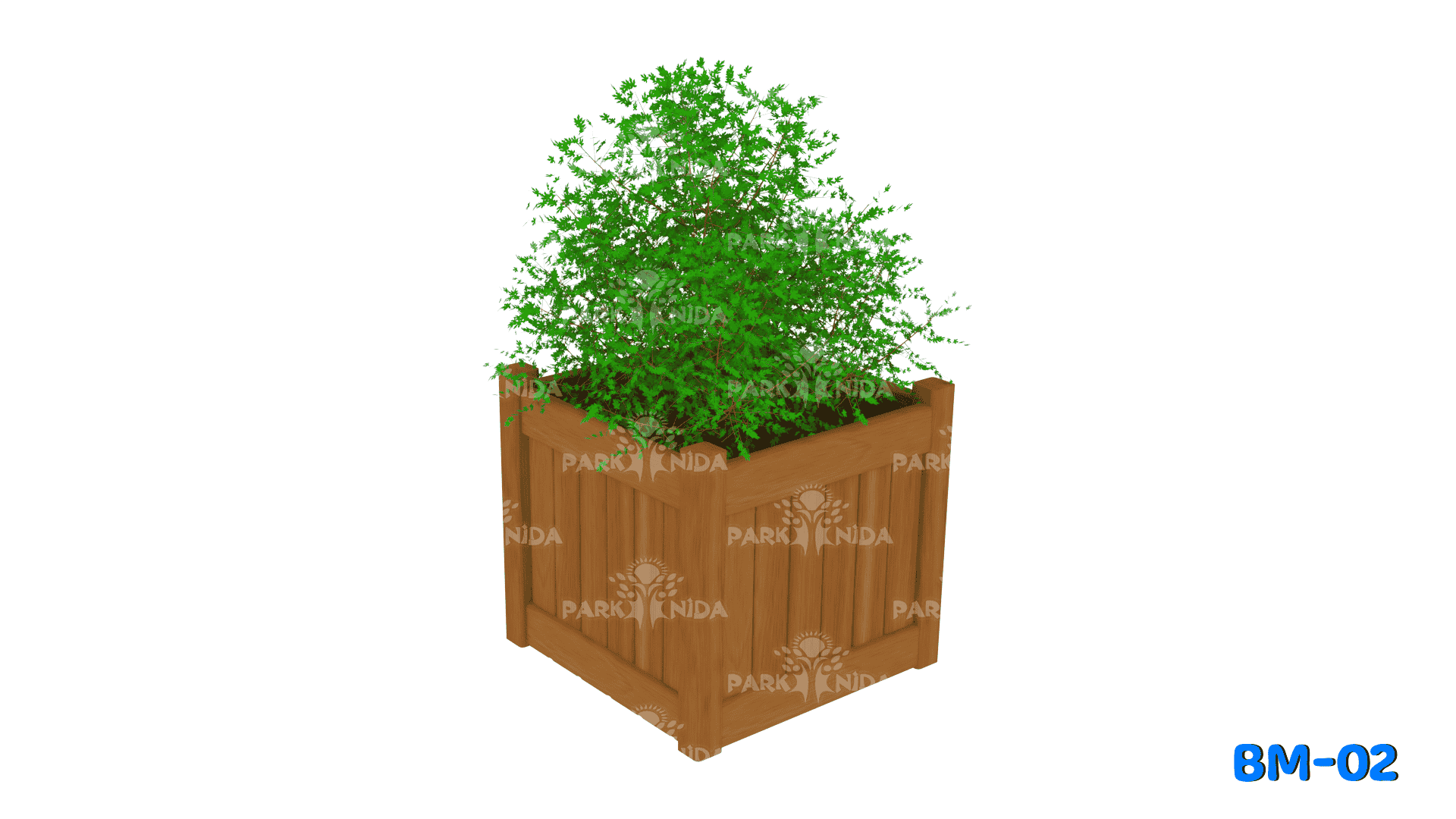 BM-02 Ahşap Saksı 50x50 cm