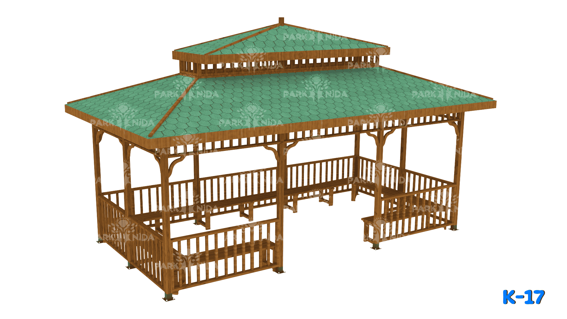 K-17 Dikdörtgen Ahşap Kamelya 3x6