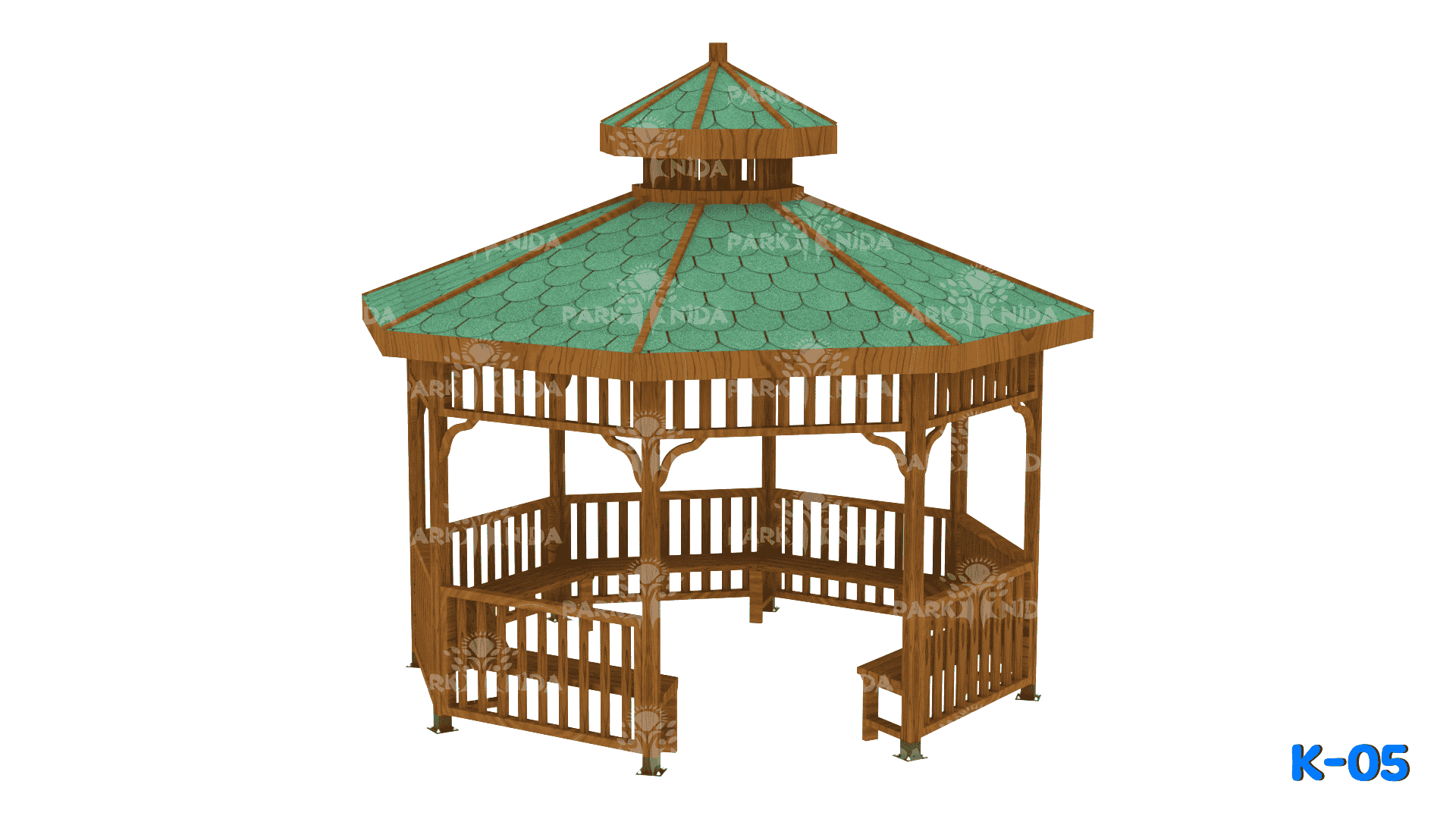 K-05 Sekizgen Ahşap Kamelya 400x400 Cm