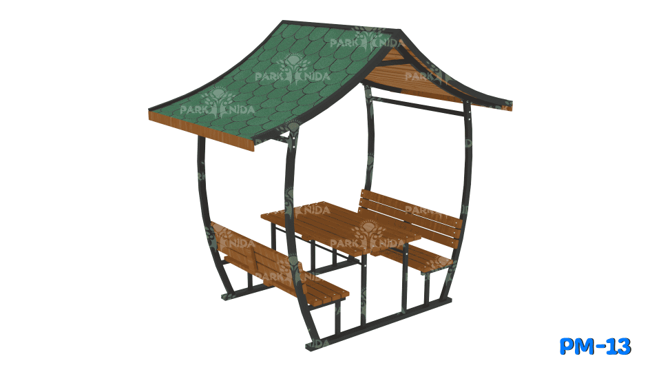 PM-13 Çatılı  Piknik Masası