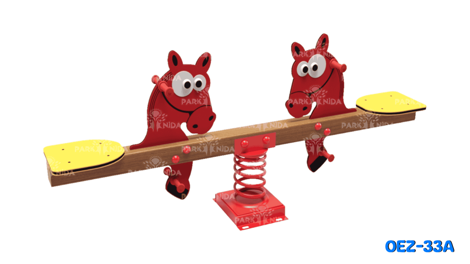 OEZ-33A At Figürlü Zıpzıplı Tahterevalli (HDPE)