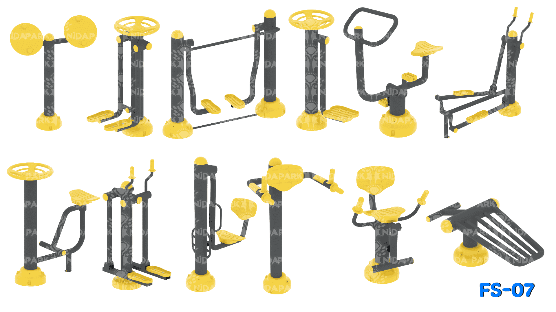 FS-07 12'li Fitness Seti