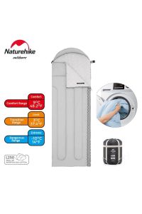 Naturehike L250 Zarf Tarzı Kapüşonlu Uyku Tulumu -10°C Gri-Left