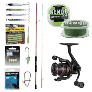 YekOutdoor Okuma Profesyonel LRF Seti Okuma Red Spin 7'6'' 228 cm 3-15 gr 2 Parça&Okuma Ceymar HD CHD-1000A 7+1BB Olta Makinesi