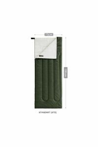 Naturehike H150 ( Std ) Zarf Tarzı Pamuklu Uyku Tulumu 12°c Yeşil