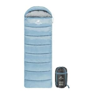 Naturehike U250 Zarf Tarzı Kapüşonlu Uyku Tulumu -10°c Mavi-Right
