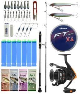 Yek Outdoor Tekne Olta Seti Shimano Kamış Alivio Boat 1,50m 200g 1+1pc&Okuma JAW-55 3+1BB Olta Makinesi