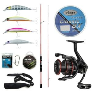 Yek Outdoor Okuma Profesyonel Spin Seti Okuma Red Spin 279 cm 10-40gr&Okuma Ceymar CHD-4000A 7+1BB Olta Makinesi