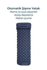 Yek Outdoor Kendiliğinden Şişen Tek Kişilik Katlanır Kamp Yatağı- Kamp Matı 190x66cm