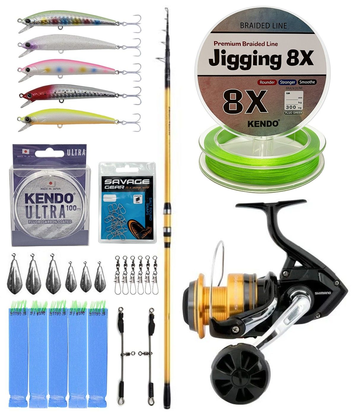 YekOutdoor Yüksek Performans Shimano Kamış Beastmaster FX Surf Tele 4,25m 200g 6pc&Shimano Makina Socorro 6000 SW