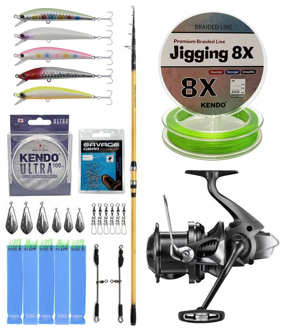 YekOutdoor Yüksek Performans Shimano Kamış Beastmaster FX Surf Tele 4,25m 200g 6pc&Shimano Makina Aerlex XTC 14000