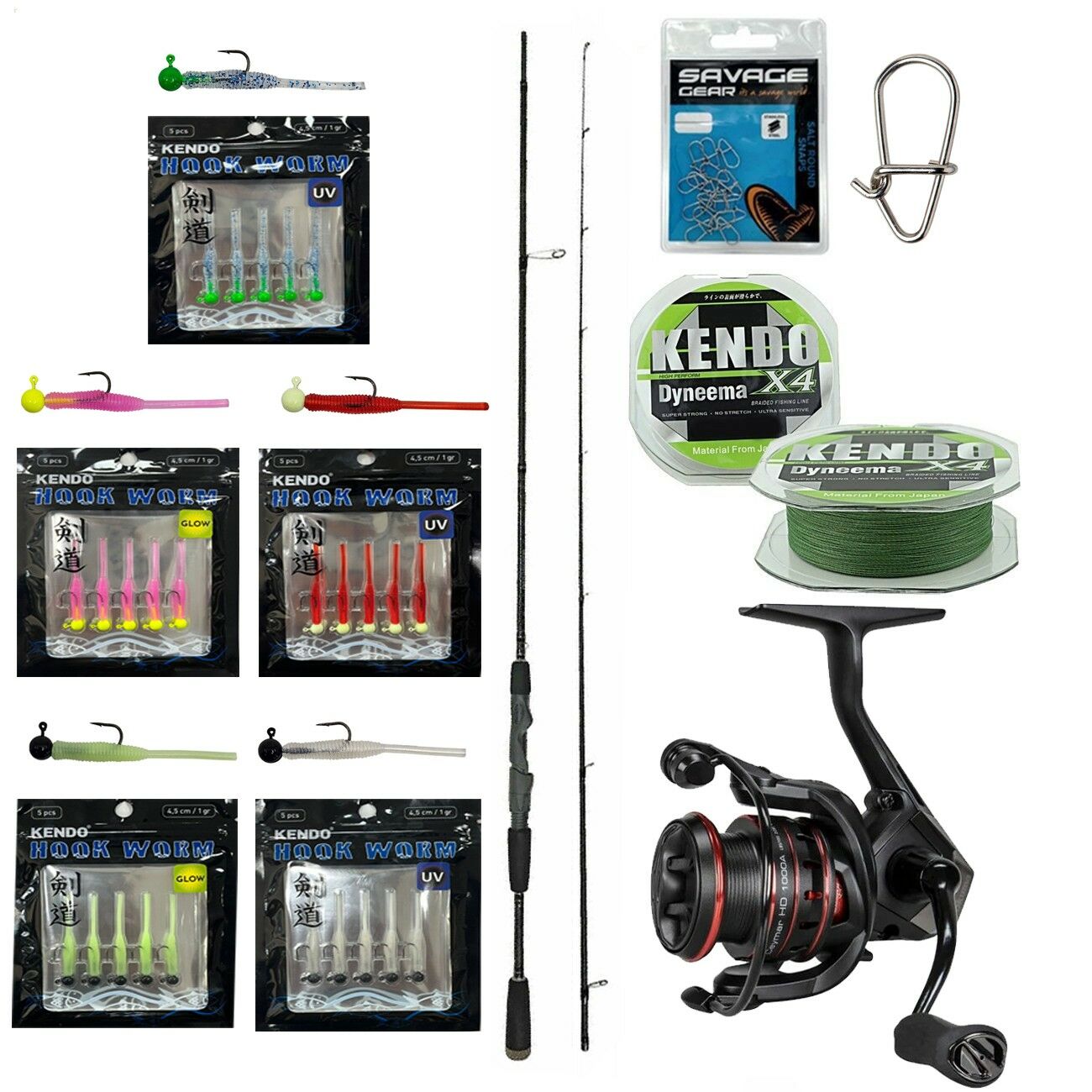 YekOutdoor HookWorm LRF Seti Okuma Epixor Ultra Light Game 213cm 1-8gr Olta Kamışı&Okuma Ceymar HD CHD-1000A 7+1BB Olta Makinesi