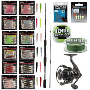 YekOutdoor Silikonlu LRF Seti Okuma Wave Power 213 cm 0-8 gr Lrf Kamışı&Dam Quıck 2 2000 Fd 5+1 BB Olta Makinesi