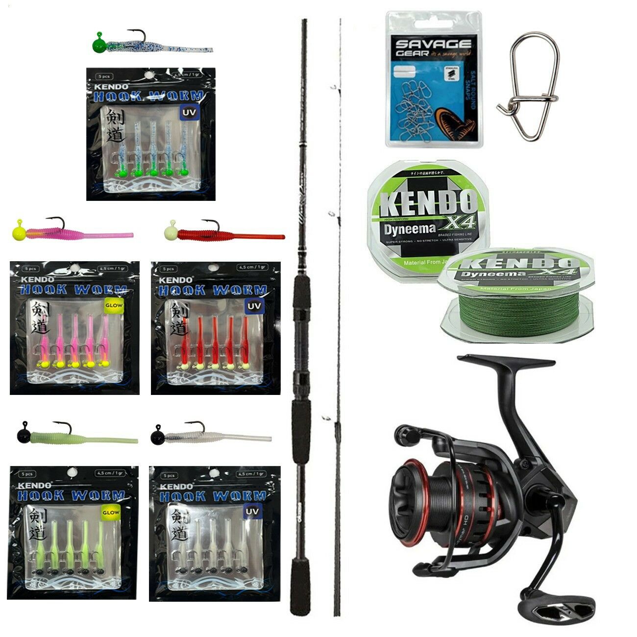 YekOutdoor HookWorm LRF Seti Okuma Wave Power 213 cm 0-8 gr Lrf Kamışı&Okuma Ceymar HD CHD-1000A 7+1BB Olta Makinesi