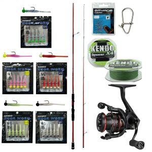 YekOutdoor HookWorm LRF Seti Okuma Red Spin 7'0'' 2.12 cm 1-12 gr 2 Parça&Okuma Ceymar HD CHD-1000A 7+1BB Olta Makinesi