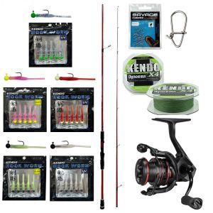 YekOutdoor HookWorm LRF Seti Okuma Red Spin 7'0'' 2.12 cm 1-12 gr 2 Parça&Okuma Ceymar HD CHD-2500A 7+1BB Olta Makinesi