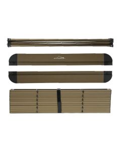 YekOutdoor Katlanabilir Küçük Alüminyum Kamp Masası ve 4 Kişilik Konforlu Kamp Sandalyesi Seti
