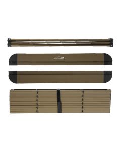 YekOutdoor Katlanabilir Büyük Alüminyum Kamp Masası ve 4 Kişilik Konforlu Kamp Sandalyesi Seti