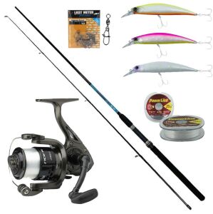 YekOutdoor Spin Seti Okuma G-Power Spin 9' 270cm 7-35 gr 2 Parça Spin Kamışı-Dam Nova 4000 FD 1BB 180M/0.30MM Olta Makinesi