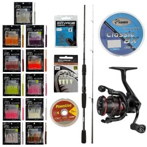 YekOutdoor FireWorm LRF Seti Okuma Wave Power 228 cm 2-12 gr Lrf Kamışı&Okuma Ceymar HD CHD-2500A 7+1BB Olta Makinesi