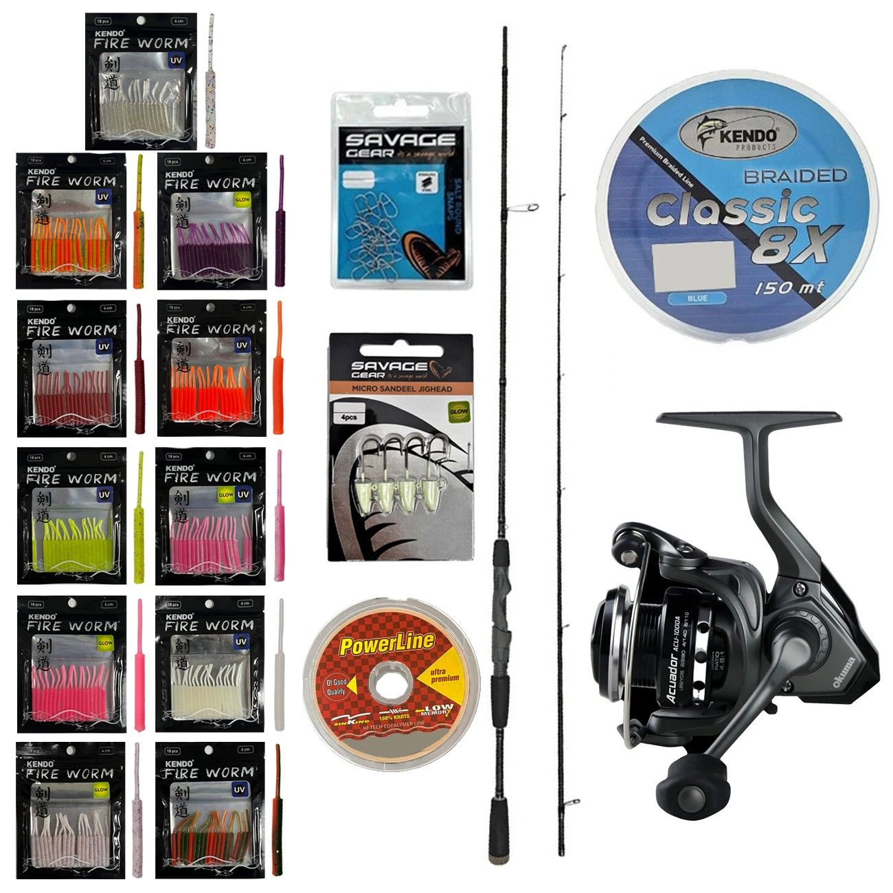YekOutdoor FireWorm LRF Seti Okuma Epixor LRF Ultra Light Game Spin 213cm 1-8gr 2 Parça Olta Kamışı&Okuma Acuador ACU-1000A 3+1BB Olta Makinesi
