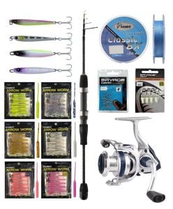 YekOutdoor Arrow Worm LRF Seti Okuma Lrf-Tele-706UL 212cm 1-8 gr Lrf Kamışı&Okuma ARIA-1000a 1BB Olta Makinesi