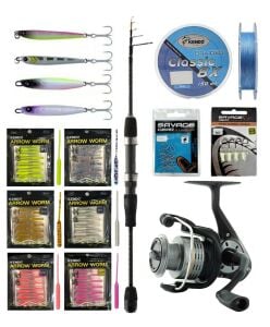 YekOutdoor Arrow Worm LRF Seti Okuma Lrf-Tele-706UL 212cm 1-8 gr Lrf Kamışı&Okuma Revenger RV-25 FD Olta Makinesi