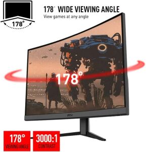 MSI OPTIX G27CQ4 Gaming Monitör, 27''inç Oyun Monitörü, Kavisli (Curved), WQHD, VA, 165HZ, 1MS, HDMI+DP