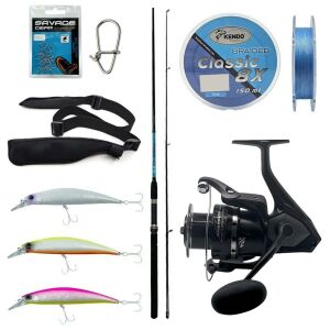 Yek Outdoor Spin Olta Seti Okuma G-Power Spin 9' 270cm 7-35 gr 2 Parça Spin Kamışı&Okuma Wave Power WP-4000A1 Olta Makinesi