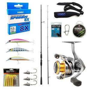 Yek Outdoor Profesyonel Okuma Spin Seti Okuma Psycho Stick Game 274cm Ex-Fast 15-40gr 2 Parça Olta Kamışı&Okuma Avenger AV-4000 6+1bb Olta Makinesi